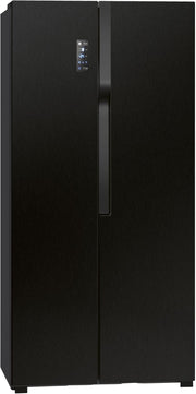 Frigorífico con congelador Bomann® | Congelador No-Frost | Frigorífico de 186 cm | 39 dB | Frigorífico combi con MultiAirflow | 320 L | Frigorífico combi No-Frost | KG 7361 negro-inox
