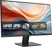 Monitor de PC KOORUI N07 de 27 pulgadas, 4K UHD (3840x2160), IPS 60Hz HDR10 Adaptive Sync, 2x HDMI 2.0 y DisplayPort 1.4, VESA 100x100mm, cuidado ocular