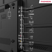 THOMSON Smart TV QLED 65 pulgadas (164 cm) Android, Google Assistant, Wi-Fi, Dolby Digital, Bluetooth, triple sintonizador (cable/satélite/antena), HDMI, CI+, panel A+ – 65QA2S13