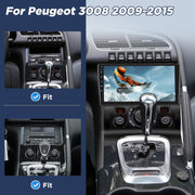[2G+64GB] Autorradio Android para Peugeot 3008 2009-2015 con Carplay inalámbrico y Android Auto, pantalla táctil HD de 9 pulgadas con GPS/WiFi/Bluetooth/EQ/FM RDS