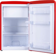 Frigorífico/Congelador Retro Amica KGC 15632 T / Azul hielo (Turquesa) / 144 cm (Al) x 55 cm (An) x 62 cm (Pr) / Diseño retro / Frigorífico con congelador
