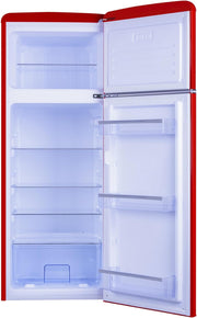 Frigorífico/Congelador Retro Amica KGC 15632 T / Azul hielo (Turquesa) / 144 cm (Al) x 55 cm (An) x 62 cm (Pr) / Diseño retro / Frigorífico con congelador
