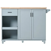 Isla de cocina con encimera plegable, carrito de almacenamiento para cocina con estante extraíble, toallero y cajón, ruedas giratorias