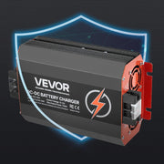 VEVOR Cargador de batería CC a CC 12 V 60 A 750 W para baterías de plomo-ácido, litio, AGM, GEL, fácil de instalar, cargador inteligente multietapa para automóviles, vehículos recreativos, camiones, barcos