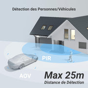 Cámara de vigilancia WiFi exterior inalámbrica EZVIZ 4K (8MP) + panel solar de 5W, detección de personas/vehículos, cámara solar exterior 360°, modo AOV, defensa activa, kit CB8 Pro 4K