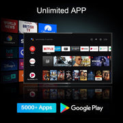 Smart TV AG42F3 de 42 pulgadas (106 cm), Android TV LED FHD, Dolby Audio, Asistente de Google, Bluetooth, sintonizador triple (DVB-C/S2/T2), Google Play Store (DAZN/Disney+/Netflix/Prime Video/YouTube), WiFi