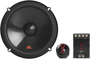 JBL Stage3 607CF Altavoz para coche de 16,5 cm y 2 vías - Set de altavoces Harman Kardon de componentes de 250 vatios con altavoces empotrados sin rejilla y tweeters empotrados