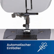 Máquina de coser eléctrica XM2701S, 27 puntadas, brazo libre, enhebrador automático, con cable