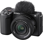 ZV-E10 II | Cámara mirrorless de objetivos intercambiables APS-C con 16-50 mm f/3.5-5.6 (Vídeo 4K60p 4:2:2 de 10 bits, 26 MP, estabilización digital, Eye AF en tiempo real)