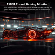 Monitor Gamer Curvo Z-Edge de 32'', 240 Hz, 1 ms, FreeSync, 1080p, Monitor para juegos con bisel ultra delgado, VA 1500R, inclinación ajustable, 2*HDMI 2.0 y 2*DP 1.4, luz LED RGB (cable HDMI incluido)
