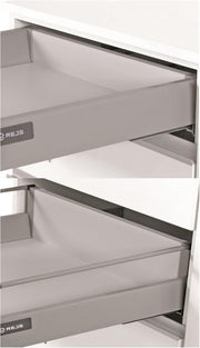 Cocina Nessa 220 + 120 cm Gris Antracita Mueble de cocina Bloque de cocina Cocina equipada