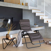 Lafuma MOBILIER - Sillón relax multiposición Zero Gravity RSX Clip acolchado - Tumbona plegable para jardín e interior - Tejido AirComfort resistente - Versátil, máxima comodidad - Marrón topo