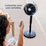 Ventilador nebulizador Shark FlexBreeze Pro – Interior y exterior, nebulización integrada, base de sobremesa, con o sin cable, hasta 24 horas de batería, oscilante, color antracita, FA302 (versión 2025)