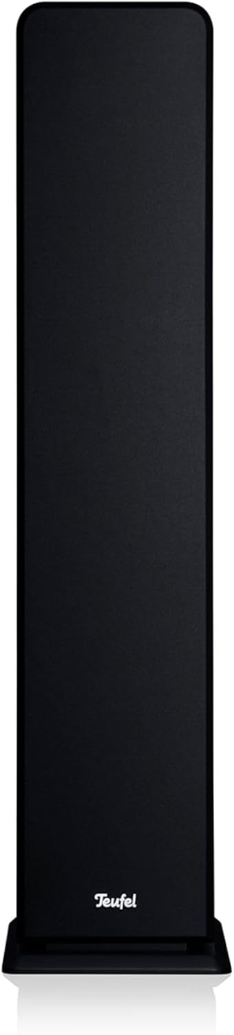 Altavoces estéreo Teufel Ultima 40: par de altavoces de columna HiFi de gama alta, tweeter con corrector de fase, sistema de 3 vías, bass-reflex de doble tubo, música, sonido de cine, juegos - negro