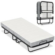 Cama plegable Sonnewelt 90x200 cm con 13 cm de grosor y ruedas