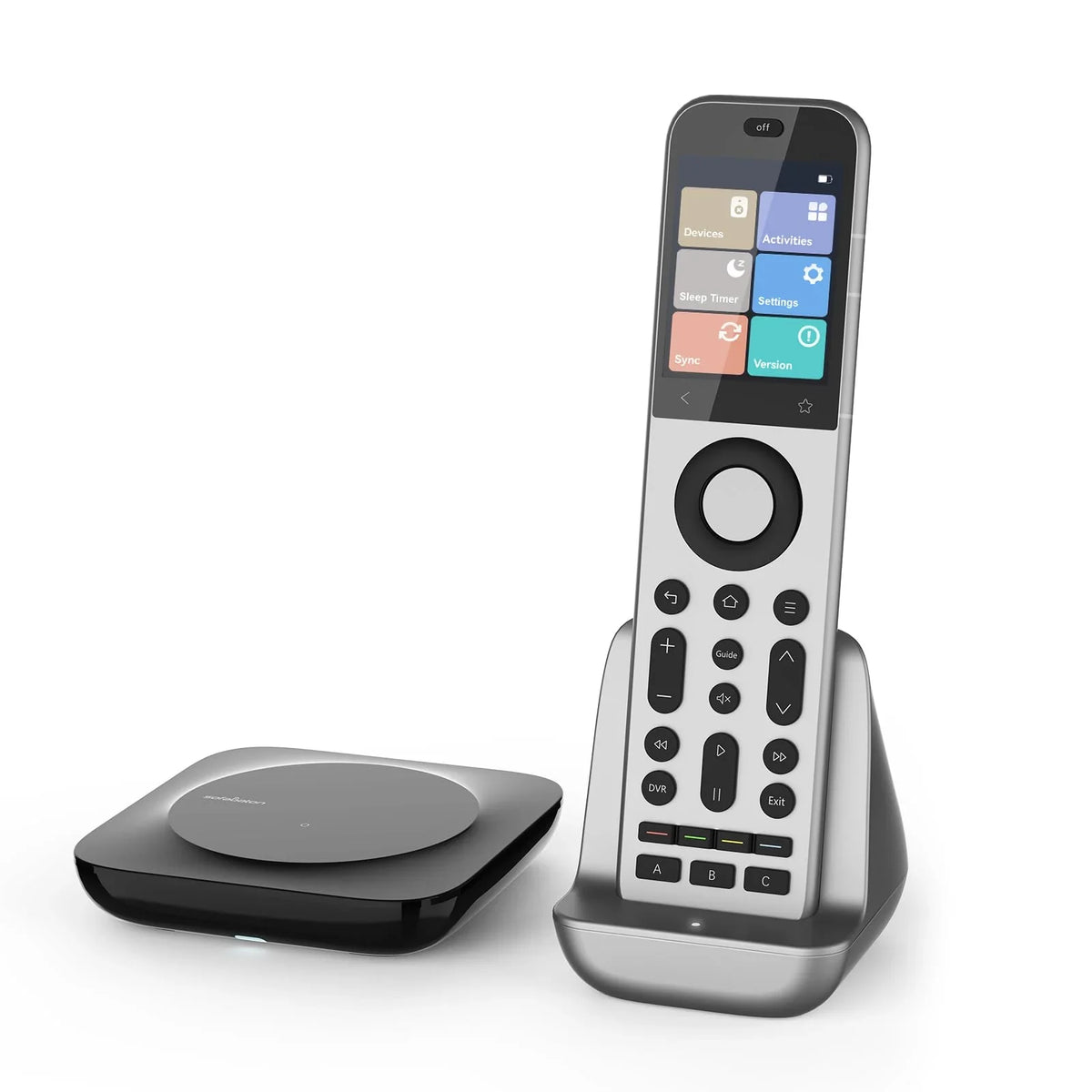 Mando a distancia universal SofaBaton X2, concentrador y base de carga, táctil, manejo con un solo botón, para 60 dispositivos IR/Bluetooth/Wi-Fi