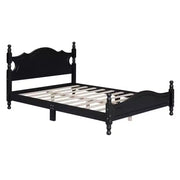 Base de cama de madera tamaño Queen Whisen, base de plataforma con soporte de listones de madera