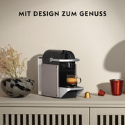 Cafetera de cápsulas Nespresso KRUPS Pixie Titan Original, diseño compacto, 25 segundos de tiempo de calentamiento, 2 tamaños de taza, apagado automático, 19 bares de presión, cafetera XN306TK