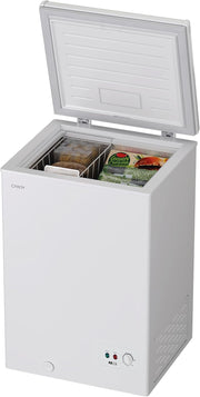 CANDY - Congelador arcón - CCHH 100 E - Capacidad neta total 97 litros, Nivel sonoro 39 dB, Frío estático, Capacidad de congelación 4,5 kg/24 h, Clase energética E
