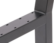 Estructura para banco, banco, silla, mesa de comedor, rincón de asiento, estructura de metal para bricolaje, banco de jardín (juego de 2, negro mate RAL 9005)