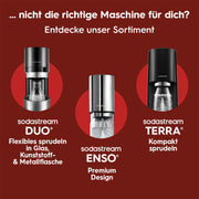 Máquina de agua con gas SodaStream Crystal 3.0 con 2 cilindros de CO2 Quick-Connect y 2 jarras de cristal
