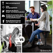 Taburete de oficina ergonómico [GANADOR DEL TEST] Taburete de pie regulable en altura [58-83 cm] Taburete ergonómico para oficina [efecto oscilante] Taburete oscilante Taburete de asiento | Taburete de trabajo antideslizante redondo
