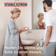 STIEBEL ELTRON Calefactor rápido CK 20 Premium, 2 kW para aprox. 25 m², certificado VDE, pantalla LC, temporizador semanal, temporizador de 120 min, modo silencioso, termoventilador de bajo consumo, baño, 237835