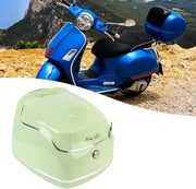 Juqrelith Top Case para Moto 38L, Impermeable, Compatible Universal, Negro - Baúl de Almacenamiento con Cierre de Llave, Protección Estanca para Casco y Guantes (Verde)