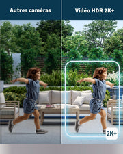 Arlo Pro 5 2K, Cámara de seguridad WiFi para exteriores sin cables, visión nocturna a color avanzada, foco, sirena y WiFi de doble banda, prueba de suscripción Secure incluida, 3 cámaras, blanco