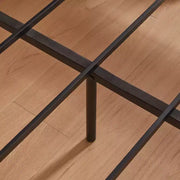 Estructura de cama ModernLuxe tamaño Queen/Full XL con cabecera de almacenamiento, estación de carga integrada, diseño ondulado, soporte silencioso