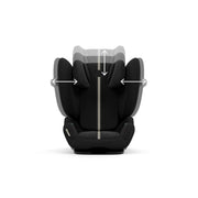 CYBEX Gold Silla de coche infantil Solution G i-Fix, para coches con y sin ISOFIX, desde aprox. 3 hasta 12 años (100 - 150 cm), desde aprox. 15 hasta 50 kg, Lava Grey