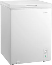 COMFEE' RCC146WH2EU(E) Congelador arcón independiente 143L convertible en congelador/refrigerador, compresor inverter, 4 estrellas, apto para dependencias, garajes y cobertizos, blanco [Clase energética E]