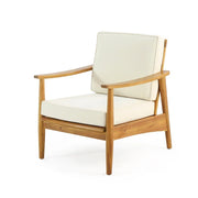 Set de conversación para exteriores de 4 plazas de madera de acacia Willowbrook de Christopher Knight Home