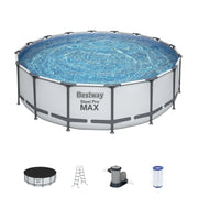Piscina elevada redonda Bestway Steel Pro MAX con bomba y cobertor