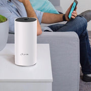 TP-Link Deco P9 (paquete de 3) Sistema WiFi Mesh híbrido potente con PLC 1000 Mbps - Control parental - Puertos Ethernet Gigabit - Ideal para casas grandes con muros de hormigón armado