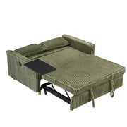 Sofá convertible que ahorra espacio TUYOHW, sofá cama de pana con mesa móvil y puerto USB, sofá de dos plazas multifuncional para sala de estar