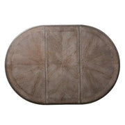 Mesa de comedor redonda de pedestal Magnolia Manor con extensiones expandibles - 2 acabados