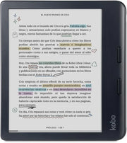 Lector de libros electrónicos Kobo Libra Colour | Pantalla E Ink Kaleido™ 3 de 7" | Temperatura de color y brillo ajustables | Reducción de luz azul | eBooks y audiolibros | Memoria de 32 GB | Resistente al agua | Blanco
