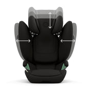 CYBEX Gold Silla de coche infantil Solution G i-Fix, para coches con y sin ISOFIX, desde aprox. 3 hasta 12 años (100 - 150 cm), desde aprox. 15 hasta 50 kg, Lava Grey
