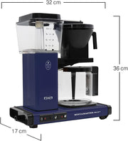 Moccamaster KBG Select, cafetera, cafetera retro, café de filtro, color blanco hueso, 1,25 L