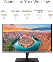 ASUS ProArt PA32UCG-K - Monitor PC 32'' 4K IPS MiniLED - 3840x2160-120Hz - 1600cd/m² - Display Port, 3X HDMI, 2xUSB-C Thunderbolt y 3X USB-A - △E< 1 - HDR 10 - X-Rite i1 DisplayPro - Garantía 5 años