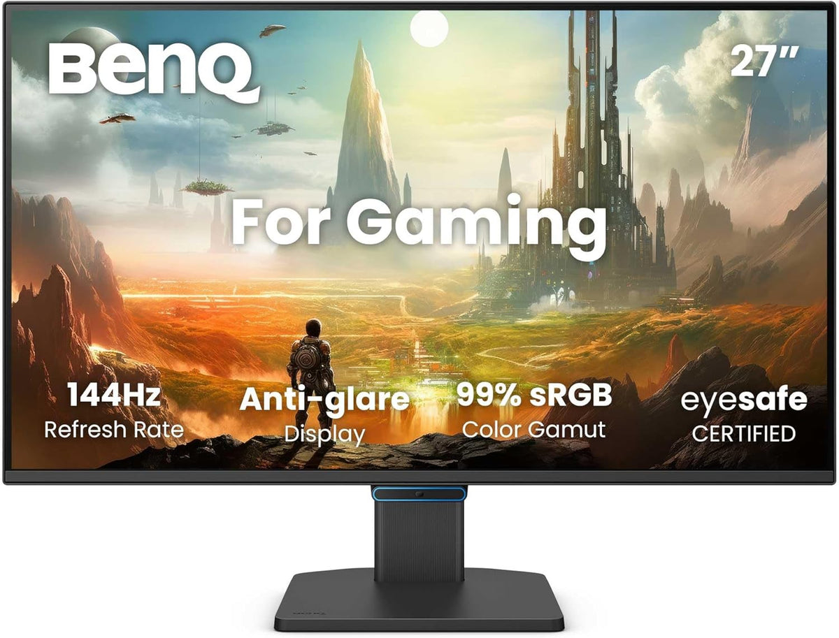 Monitor BenQ GW2790CE IPS de 27" FHD 1080p 144Hz Eye-Care, teletrabajo, USB-C, optimizador visual, antiparpadeo, luz azul baja, marco ultrafino, certificado TÜV, Eye-CareU