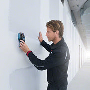 Detector de materiales Bosch Professional System D-tect (1 batería de 12 V, profundidad máx. de detección en tubos de plástico/subestructuras de madera/cables bajo tensión/metales ferrosos: 60/38/60/120/120 mm, L-Boxx)