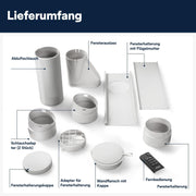 De'Longhi Pinguino PAC EL112 CST WiFi, aire acondicionado portátil con tecnología MyEcoRealFeel para habitaciones de hasta 110 m³, 11.000 BTU/h, 2,9 kW, 63 dB, función de deshumidificación, A+, control por aplicación y voz, blanco