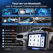 MUCAR VO8 Herramienta de escaneo bidireccional, diagnóstico de nivel OE en todo el sistema, codificación de ECU, prueba activa, más de 34 servicios, verificación automática FCA, gratuito de por vida