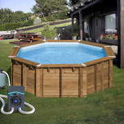Gre HPM20 – Mini bomba de calor para piscinas elevadas de hasta 20 m³, sistema de calefacción para piscinas elevadas, color gris
