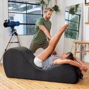 Avana Sleek Chaise Lounge para yoga - Fabricado en EE. UU. - Ideal para estiramientos, relajación, ejercicio y más, 60 pulgadas de largo x 18 pulgadas de ancho x 26 pulgadas de alto, gris claro