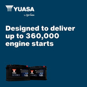 Batería de coche Yuasa YBX9012 12 V 50 Ah 520 CCA AGM Start Stop Plus