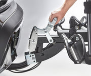 Portabicicletas para 4 bicicletas sobre enganche, abatible Premium Mottez, acero