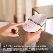 Dispositivo de depilación IPL Philips Lumea Serie 9000 – Dispositivo de depilación con tecnología SenseIQ, 4 accesorios para cuerpo, rostro, zona del bikini y axilas, inalámbrico (Modelo BRI957/00)
